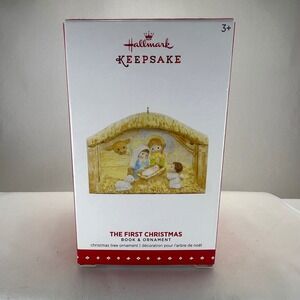 Hallmark Keepsake 2016 The First Christmas Nativity Book & Ornament - New in Box